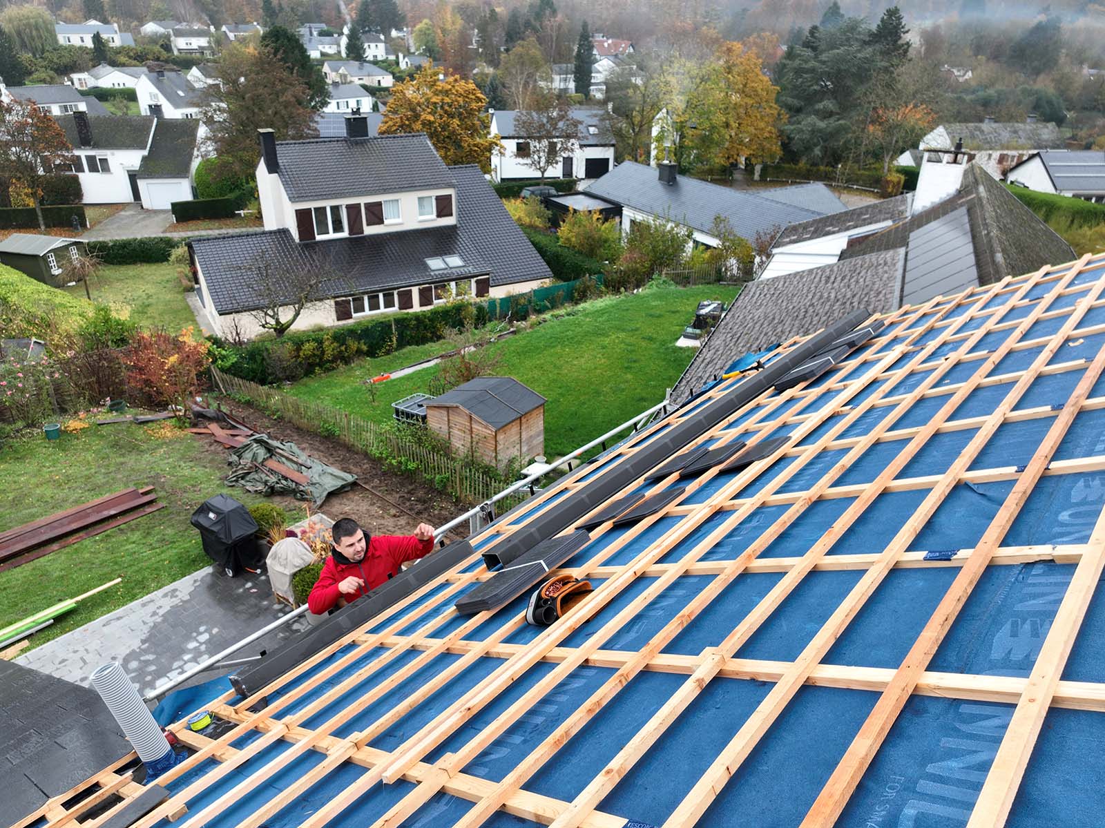 house roof construction